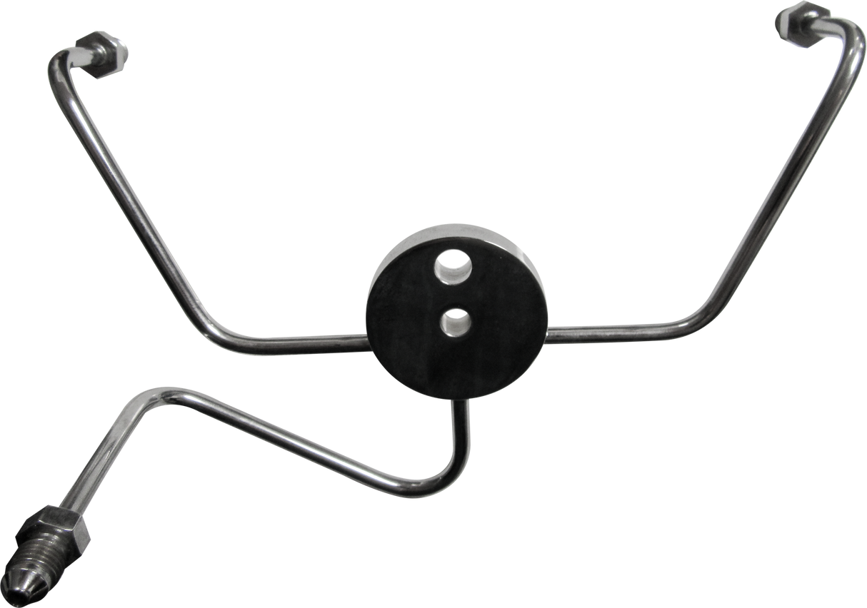 GOODRIDGE Front Brake Spider Wideglide Chrome -3an Fittings PFTEEW
