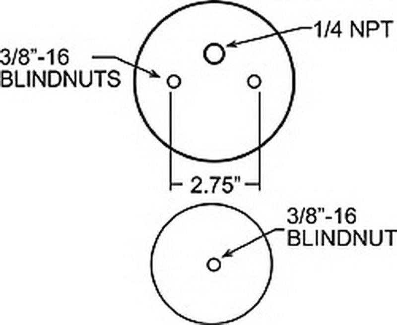 Firestone Ride-Rite Replacement Bellow 110/70 264mm (For Kit PN 2377 / 2320 / 2379) (W217609000) 9000