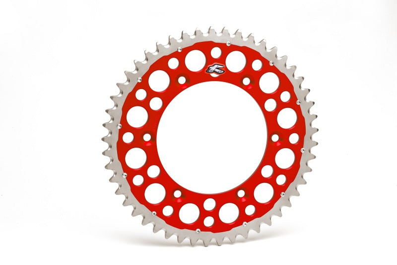 Renthal 96-18 Honda CR250R/ CRF150/250R/450R/X/ XR 250R/650RRear Twinring - Red 520-48P Teeth 1540-520-48GPRD