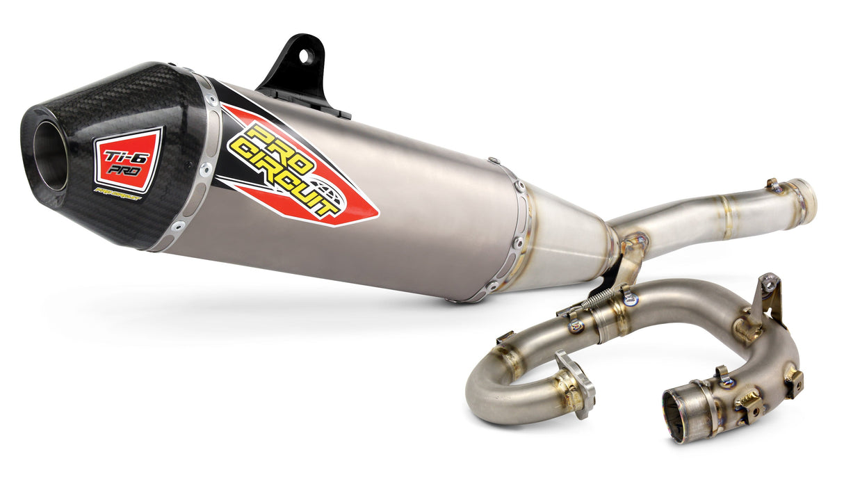 PRO CIRCUIT Ti-6 Pro Exhaust System W/Carbon End Cap 0331445FP