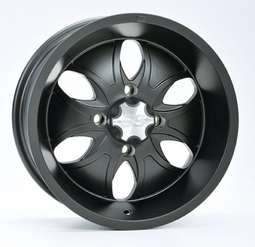 ITP System 6 Alloy Wheel Matte Bla Ck 14x7 4/137 5+2 14SB16BX