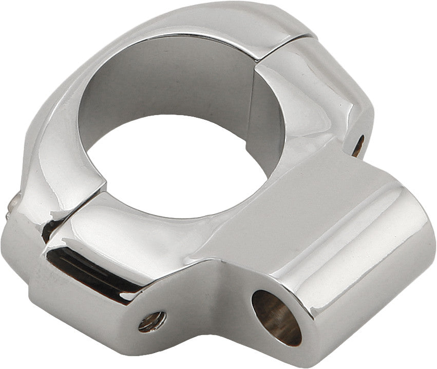 HARDDRIVE Two Piece Adj Mounting Clamp Chrome 7/8" 1" Bar 60-0006
