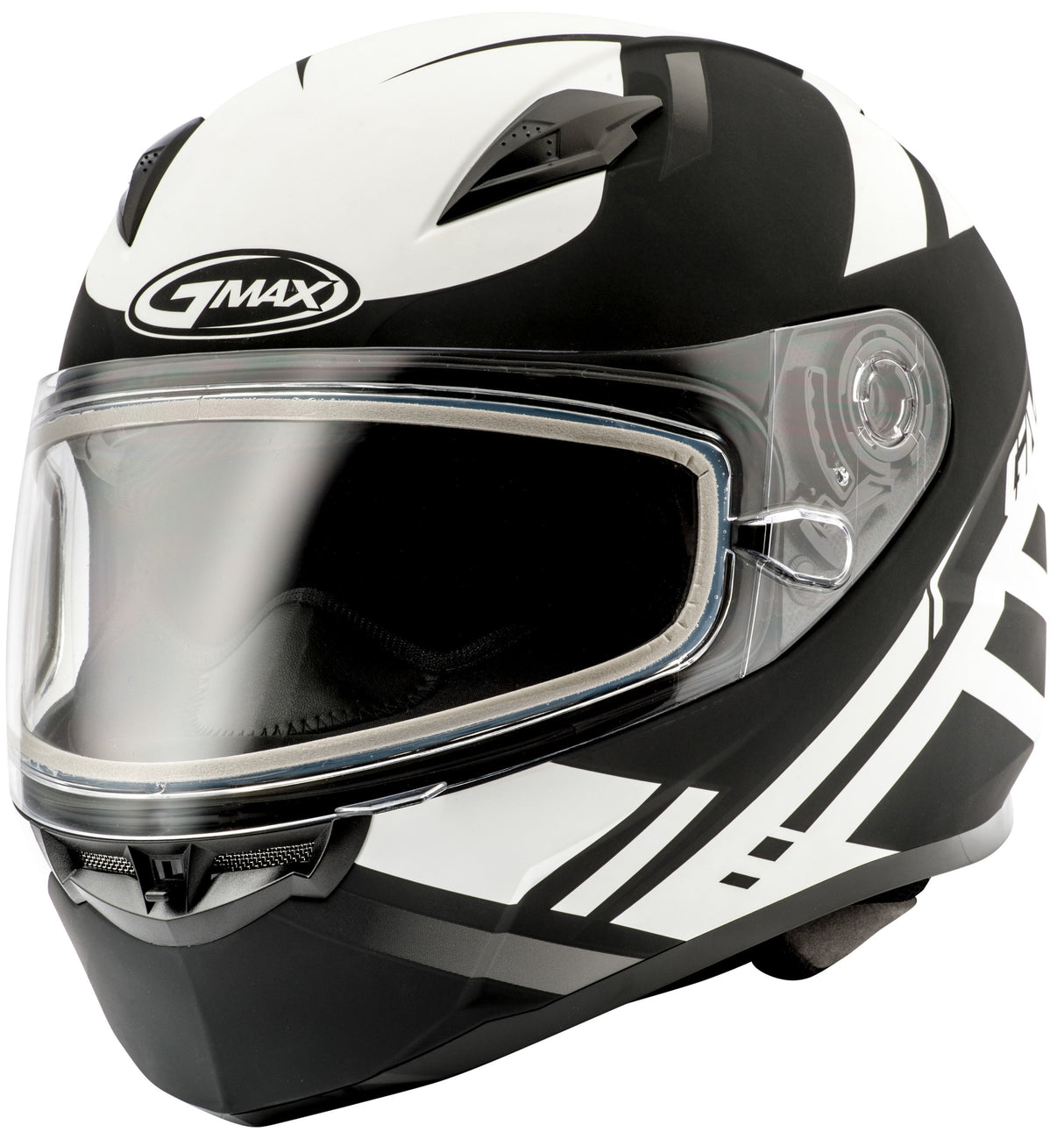 GMAX Ff-49 Full-Face Berg Snow Helmet Matte Black/White Md G2493435 F.TC-15