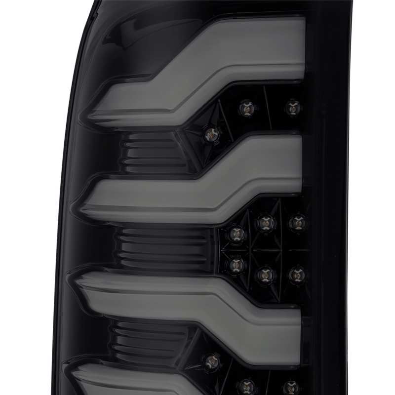 AlphaRex 14-18 GMC Sierra 1500 PRO-Series LED Tail Lights Jet Black 630010