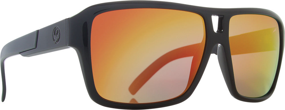 DRAGON Jam Sunglasses Jet W/Red Ion L Ens 225086910013