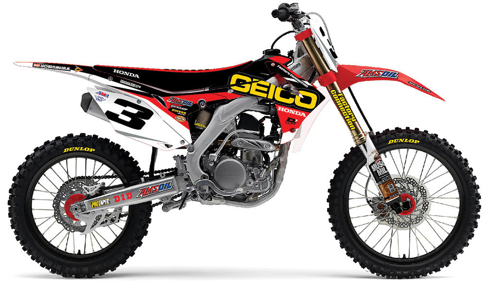 D-COR 2015 Geico Honda Graphics Kit (White) 20-10-928