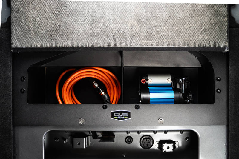 DV8 Offroad 21-23 Ford Bronco (Exc. Bronco Raptor) Air Compressor Mount & Storage Box CMBR-01