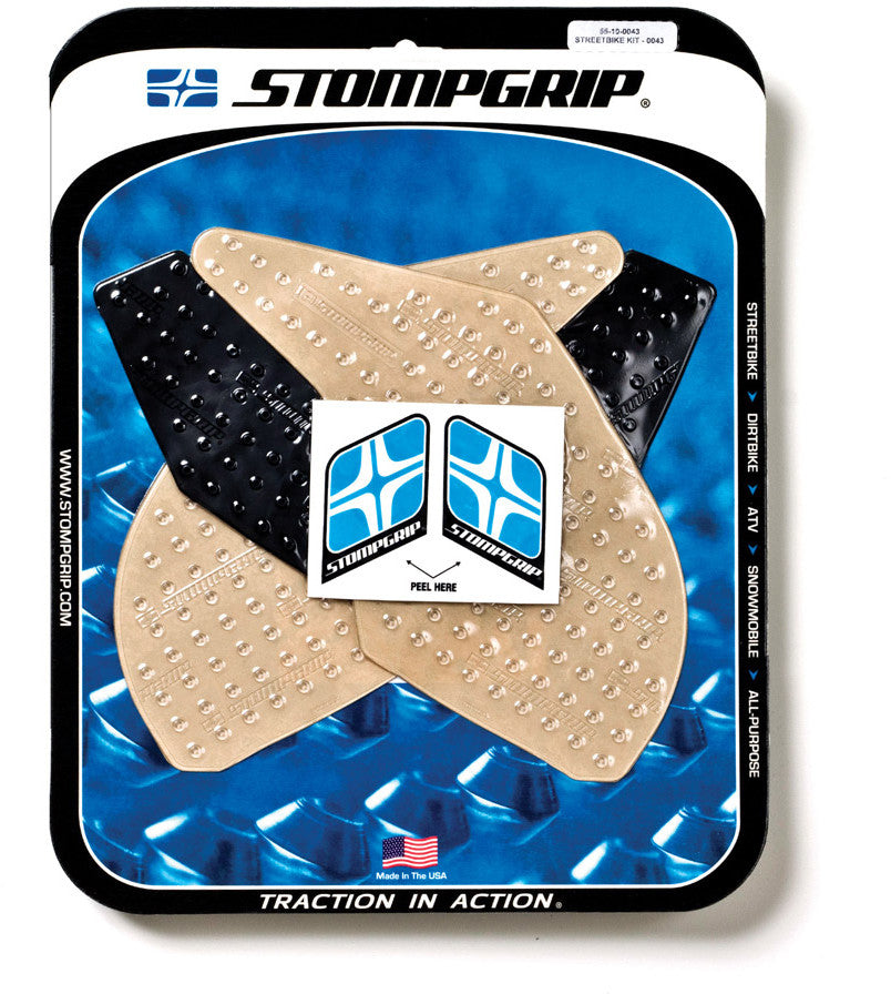STOMPGRIP Tank Pad Kit Volcano Clear/Black 55-10-0043H
