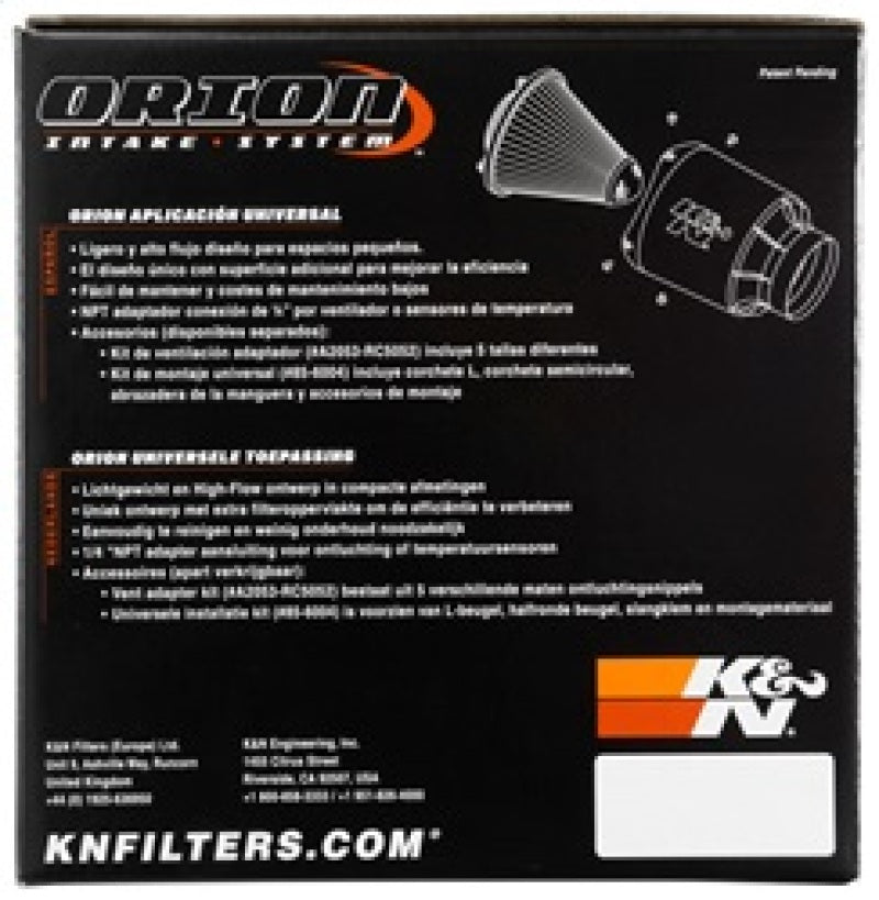K&N Orion Universal Air Cleaner Assembly 54-5000
