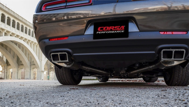 Corsa 15-16 Dodge Challenger SRT / Scat Pack / R/T 6.4L Polished Xtreme Cat-Back Exhaust 14994
