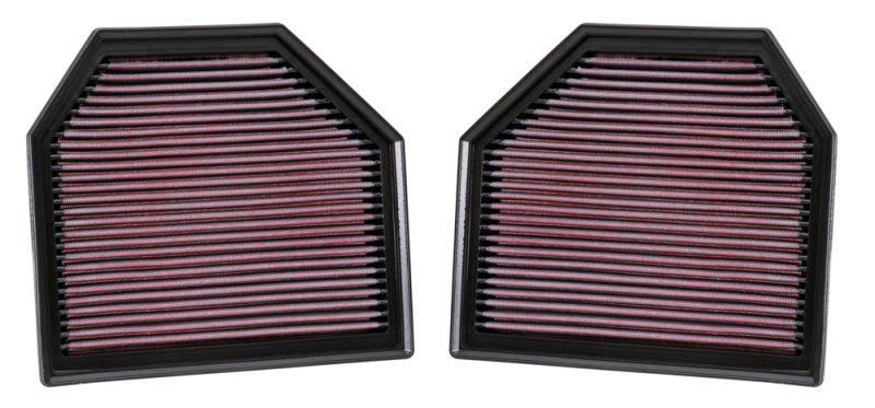 K&N Replacement Air Filter for 11-14 BMW M5/M6 4.4L V8 / 2015 M4/M3 3.0L I6 (2 per box) 33-2488