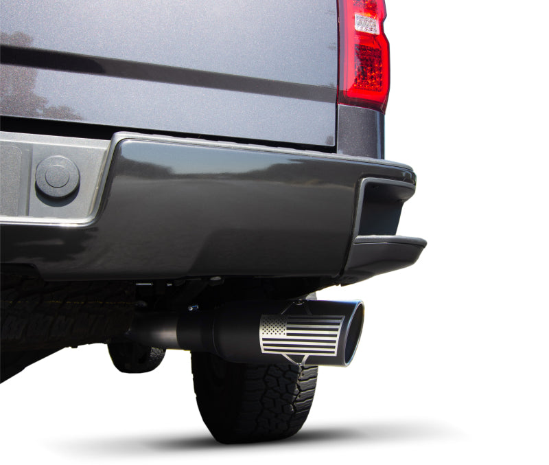 Gibson 15-18 Chevrolet Silverado 1500 LS 5.3L 4in Patriot Series Cat-Back Single Exhaust - Stainless 70-0003