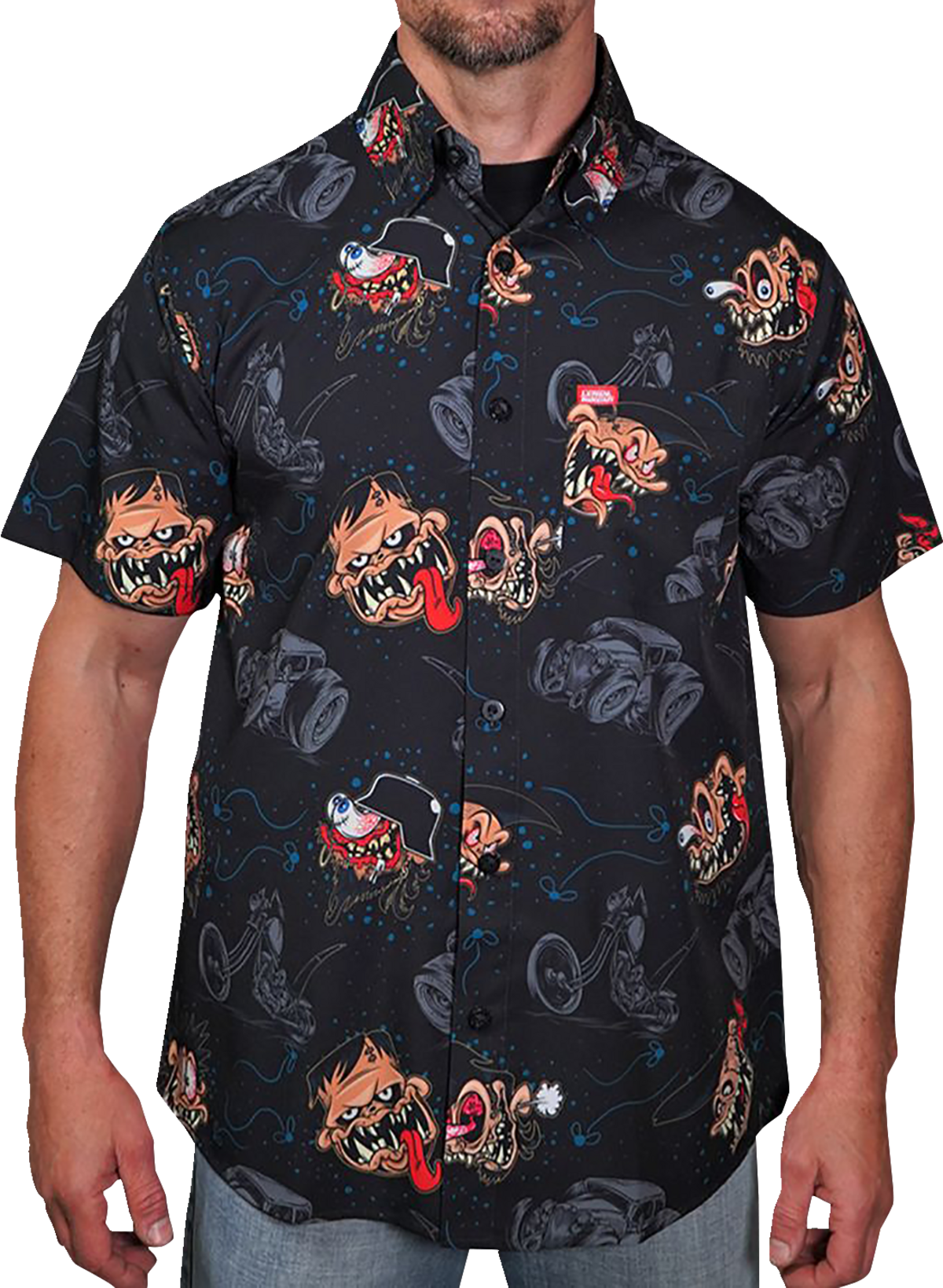 LETHAL THREAT Monster Built Shirt - Black - Large MG60130L