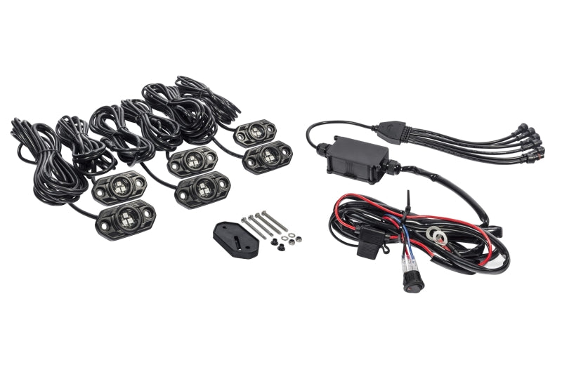 KC HiLiTES C-Series RGB LED Rock Light Kit (Incl. Wiring) - Set of 6 339
