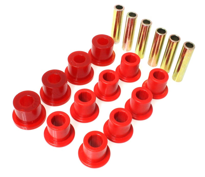Energy Suspension Spring & Shackle Bushing - Red 2.2107R