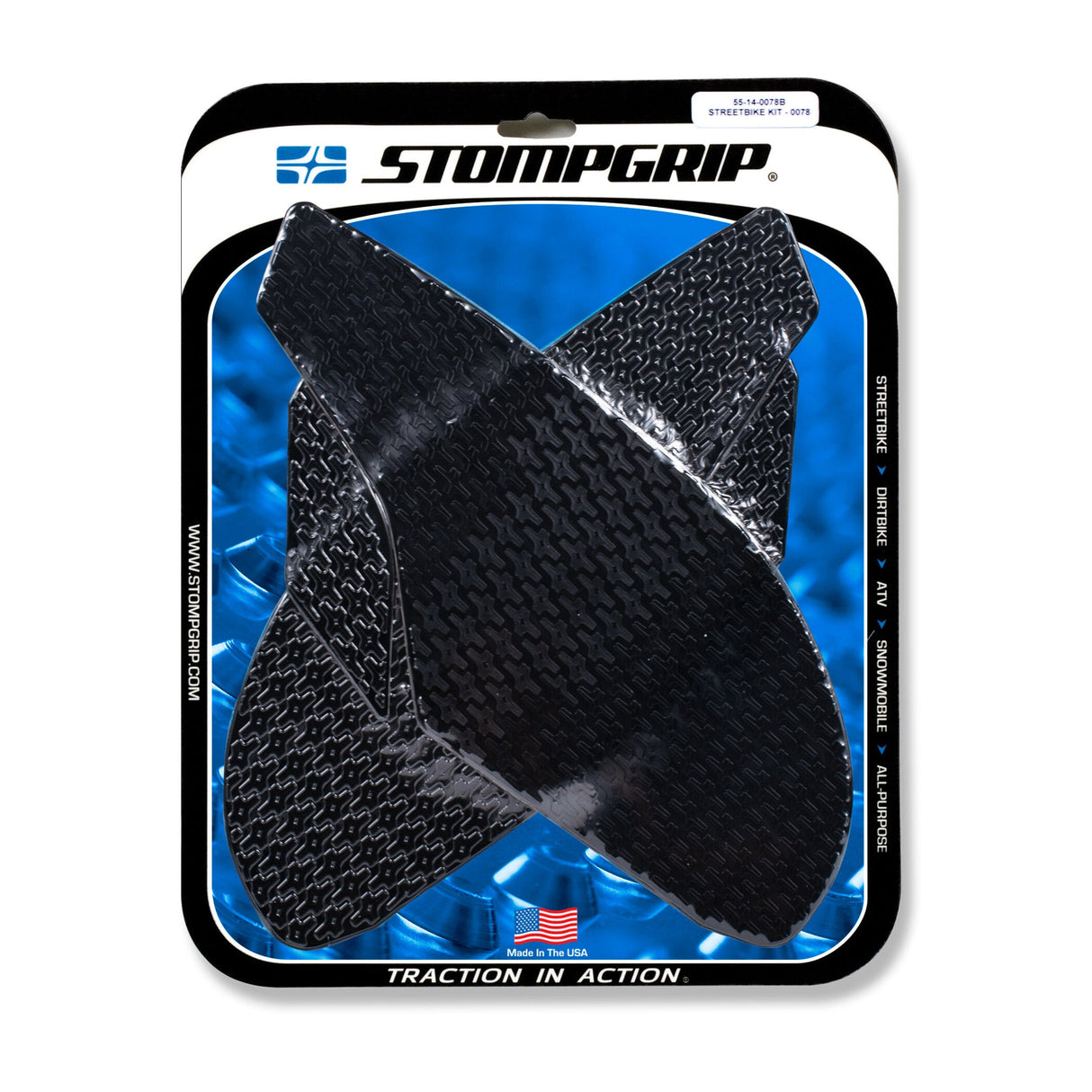 STOMPGRIP Tank Pad Kit Icon Black 55-14-0078B