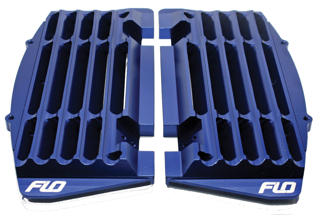 FLO MOTORSPORTS High Flow Radiator Braces Blue FLO751BLU