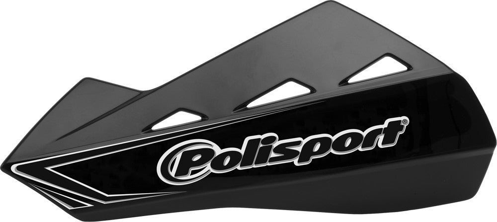 POLISPORT Qwest Handguards W/Plastic Mounting Kit Black 8304200031