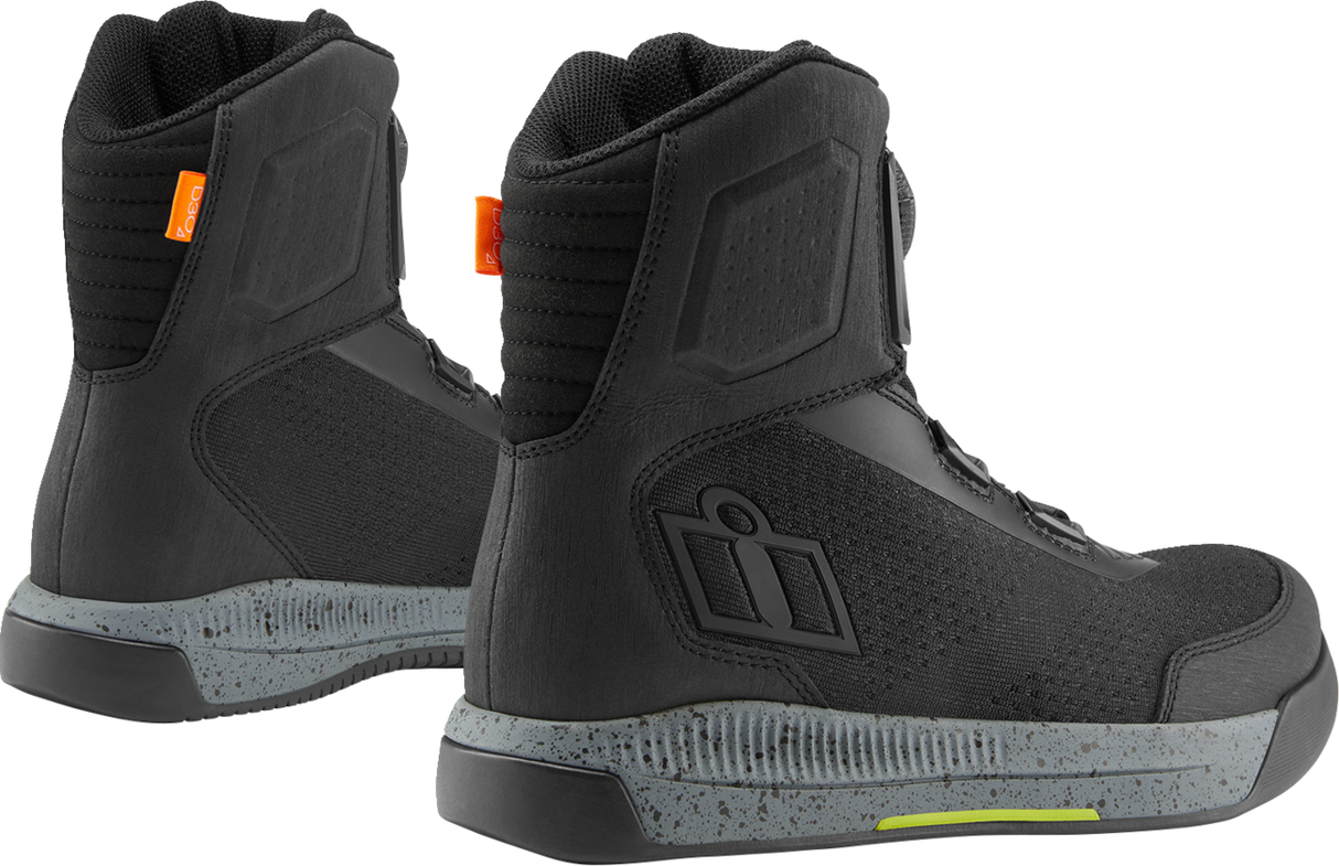 IN STOCK ICON Overlord™ Vented CE Boots - Black - Size 8 3403-1257