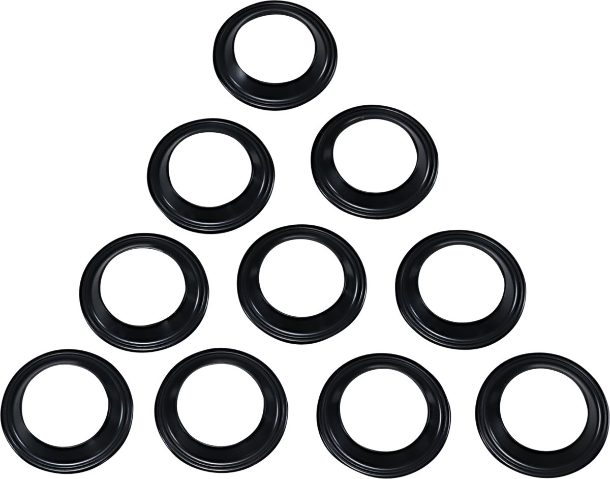 DRAG SPECIALTIES Sellos limpiaparabrisas de horquilla - 39 mm - Horquillas Showa - Paquete de 10 SUG MINORISTA ES PARA UN PAR 57-111-10