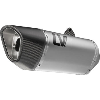 LEOVINCE LV-14 R Slip-On Muffler - Stainless Steel - Kawasaki ZX-6R 15625U