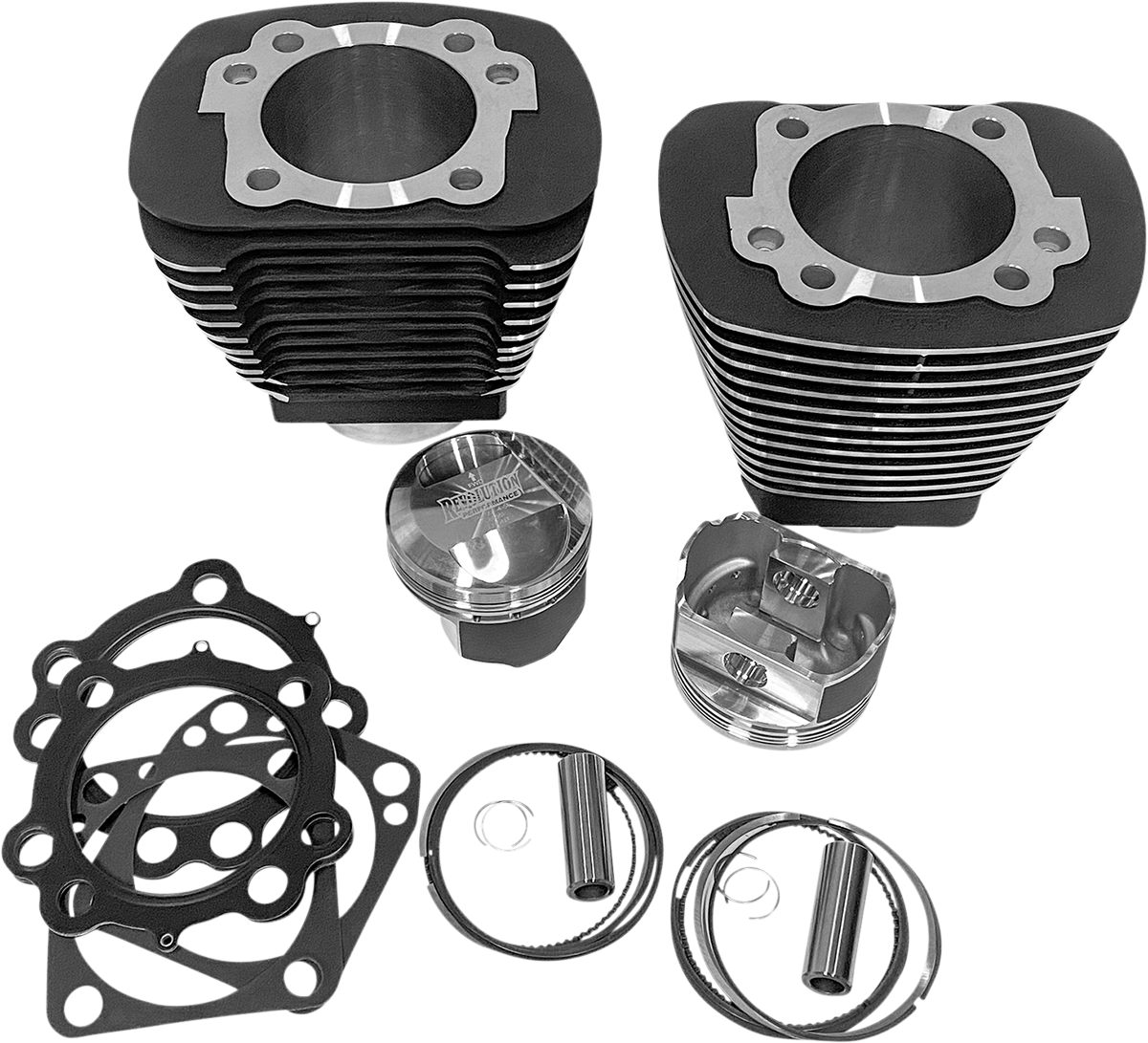REVOLUTION PERFORMANCE, LLC Cylinder Kit - 85" - Black with Highlighted Fins RP201-204W