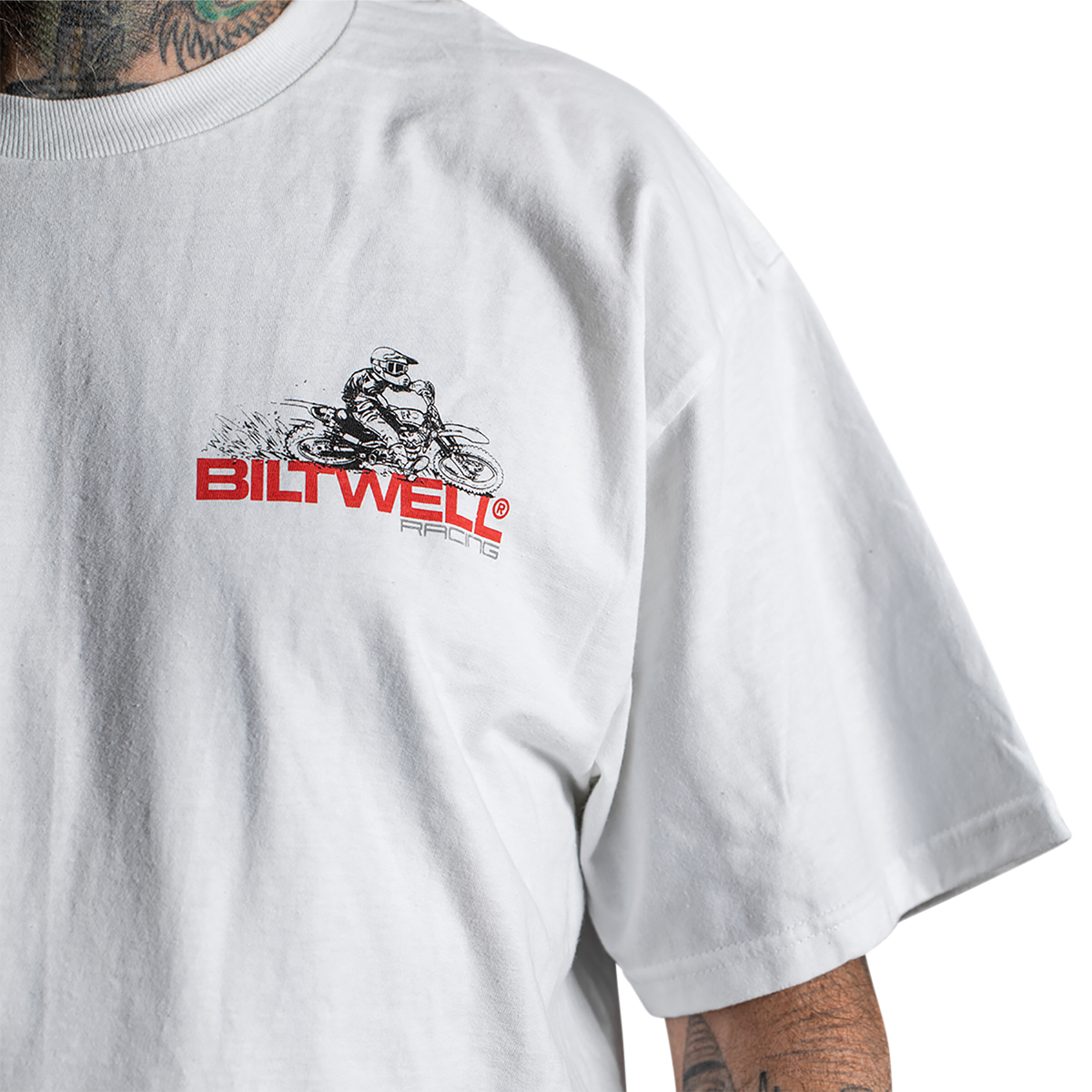 Camiseta BILTWELL Spare Parts - Blanca - Grande 8101-054-004