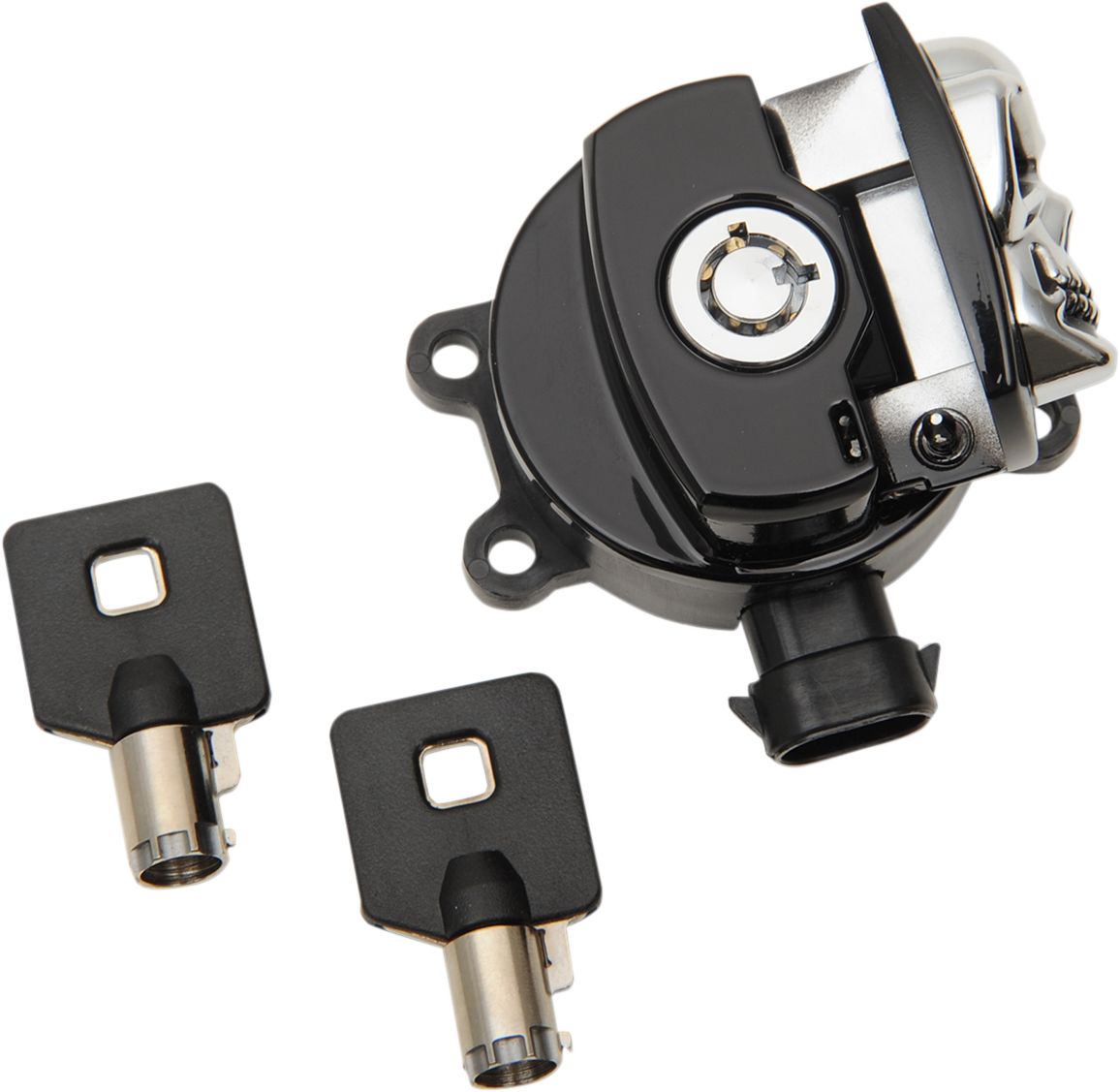 DRAG SPECIALTIES Interruptor de encendido - Calavera - Negro E21-0214GBSKD