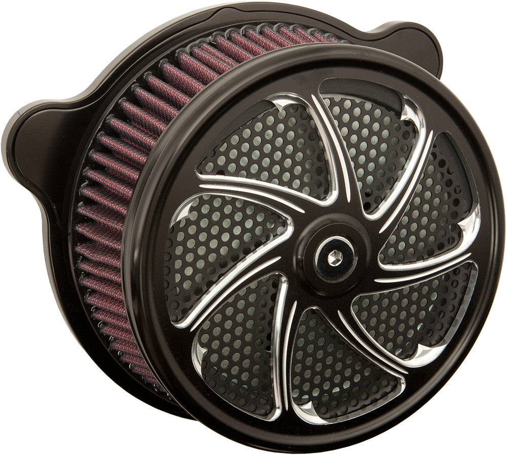 HARDDRIVE Air Cleaner Flow Black Twin Cam & Evo F2121A-ACBT