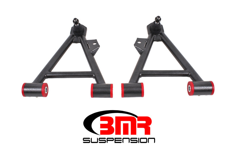 BMR 94-04 Mustang Lower Non-Adj. A-Arms (Coilover Only) w/ STD. Ball Joint (Poly) - Black Hammertone AA041H