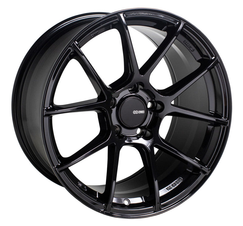 Enkei TS-V 18x8.5 5x120 38mm Offset 72.6mm Bore Gloss Black Wheel 522-885-1238BK