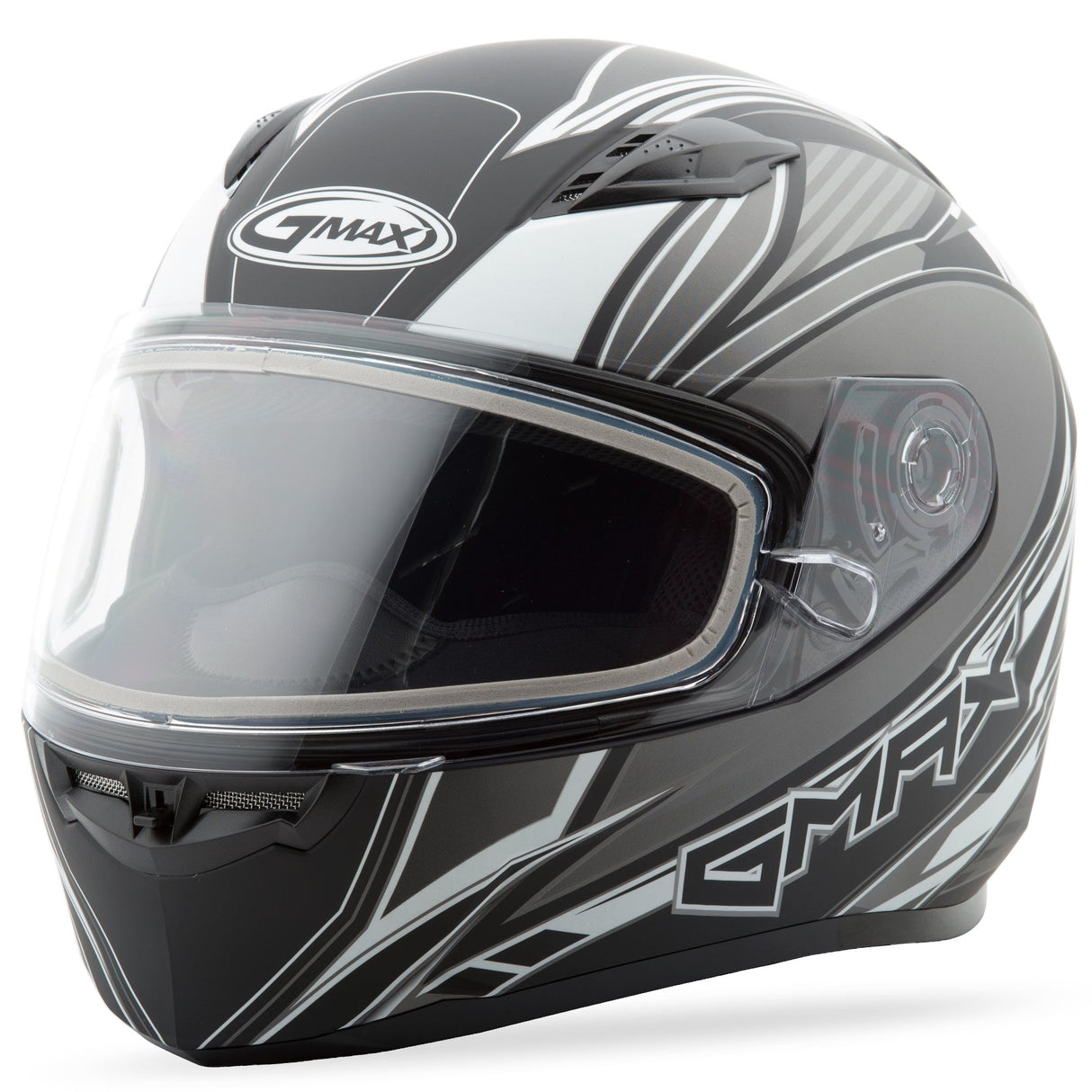 GMAX Ff-49 Snow Helmet Sektor Matte Black/Silver M G2491455 TC-17