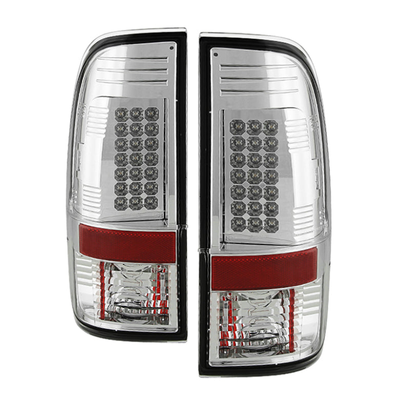 Spyder Ford Super Duty 08-15 LED Tail Lights Chrome ALT-YD-FS07-LED-C 5003904
