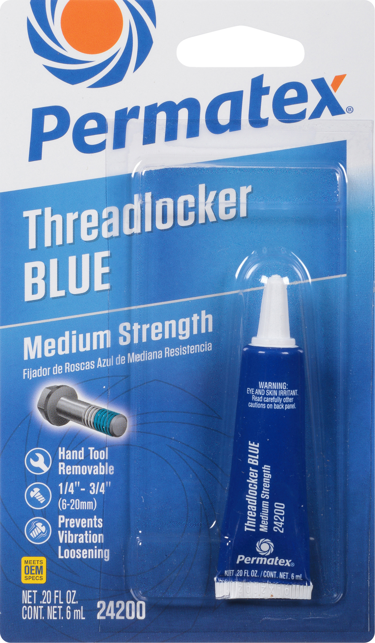 PERMATEXMedium Strength Threadlocker Blue 6 Ml24200