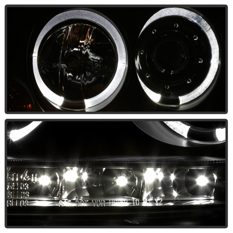 Spyder Volkswagen GTI 06-09/Jetta 06-09 Halogen Model Only - LED Halo DRL Black PRO-YD-VG06-HL-BK 5012098