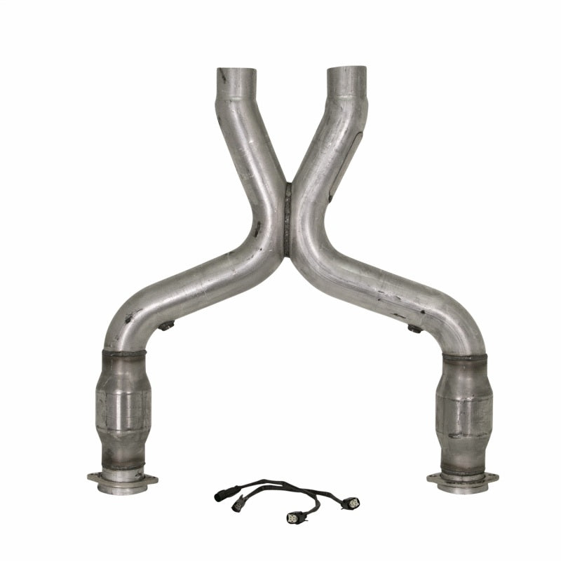 BBK 11-14 Mustang 5.0 Short Mid X Pipe With Catalytic Converters 3.0 For BBK Long Tube Headers 1658