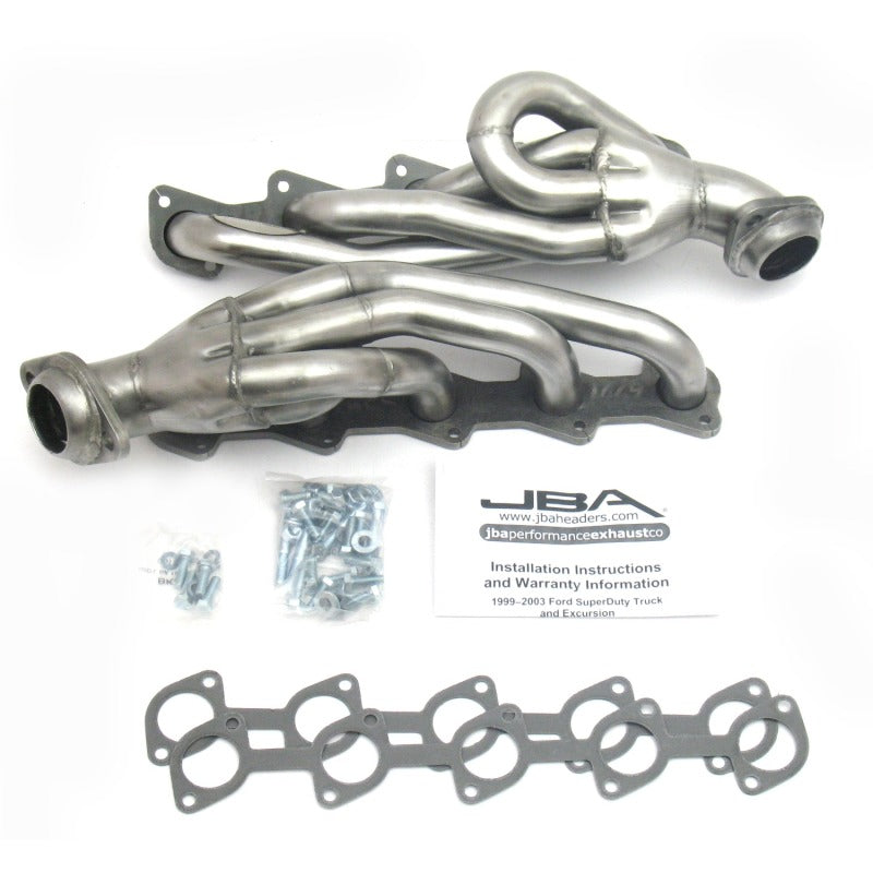 JBA 99-04 Ford Truck 6.8L 2V V10 w/o EGR 1-1/2in Primary Raw 409SS Cat4Ward Header 1669S