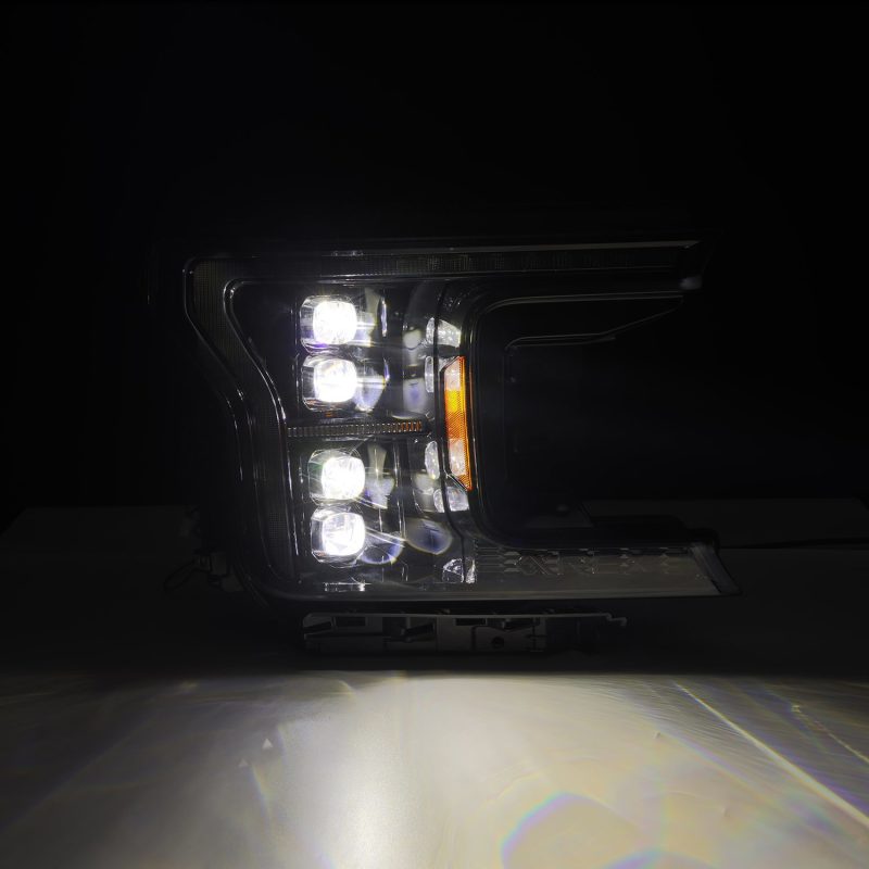 AlphaRex 18-20 Ford F-150 NOVA LED Proj Headlight Alpha Blk (14th Gen G2 Style) 880249
