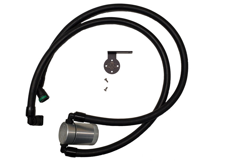 J&L 2021-2023 Ford F-150 3.5L Passenger Side Oil Separator 3.0 - Clear Anodized 3028P-C