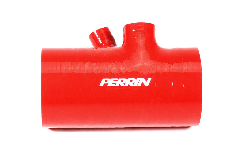 Perrin 2022+ Subaru WRX Red 3in Turbo Inlet Hose w/ Nozzle (Short) PSP-INT-426RD