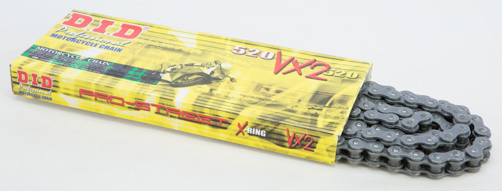 D.I.D Pro-Street 520vx2-118 X-Ring Chain 520VX2X118FB