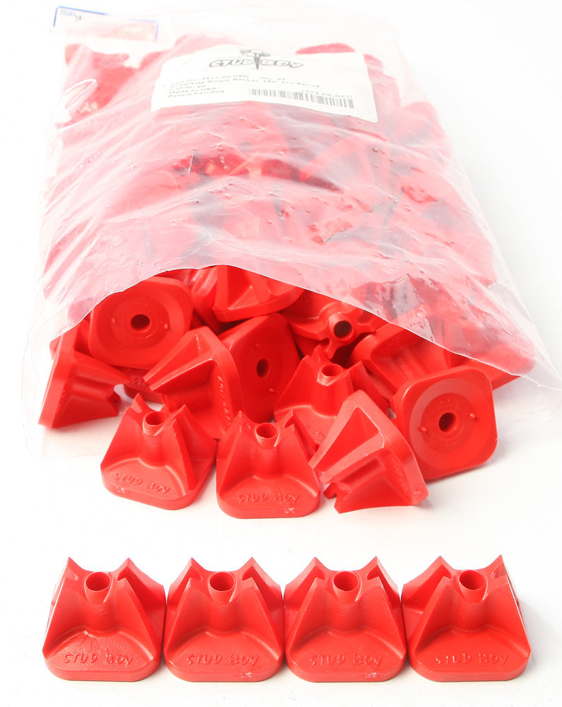 STUD BOY Super-Lite Pro Series Single Backers .75" 84/Pk Red 2513-P8-RED