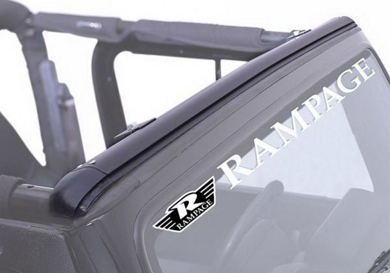 Rampage 1976-1983 Jeep CJ5 Windshield Channel - Black 901001