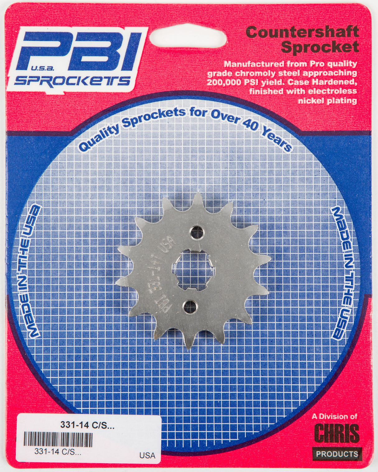 PBIFront Cs Sprocket Steel 14t-428 Hon331-14
