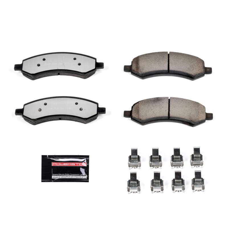 Power Stop 07-09 Chrysler Aspen Front Z36 Truck & Tow Brake Pads w/Hardware Z36-1084