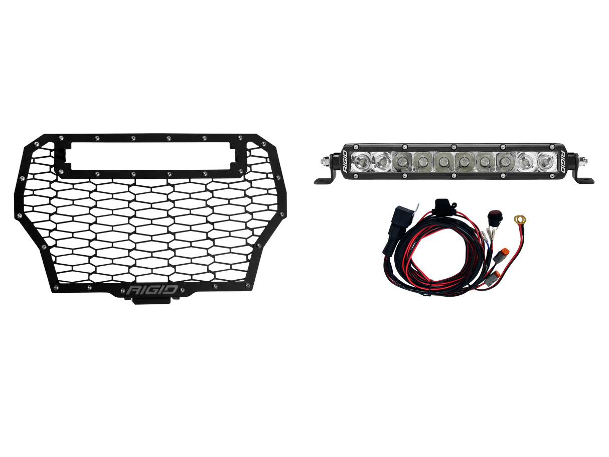 RIGID Grill Lght Kit Pol Turbo W/ 10" Sr Light 41640