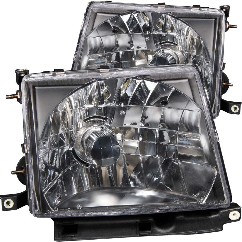 ANZO 1997-2000 Toyota Tacoma Crystal Headlights Black 121139