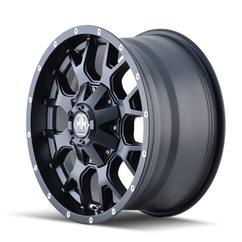 Mayhem 8015 Warrior 20x9 / 6x135 BP / 0mm Offset / 106mm Hub Matte Black Wheel 8015-2937MB
