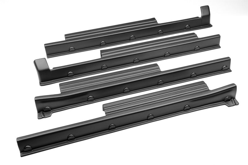 Bushwacker 07-21 Toyota Tundra CrewMax Trail Armor Rocker Panel 4pc - Tex. Black 14136