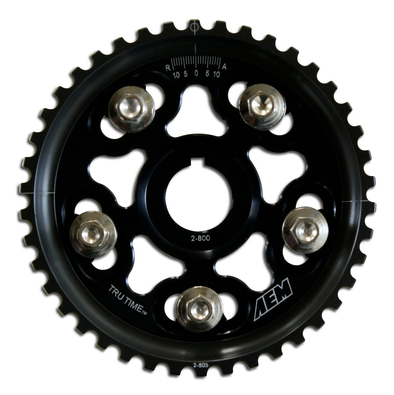 AEM 92-01 Honda Prelude Si VTEC/ Base & SH True Black Tru-Time Cam Gear 23-801BK